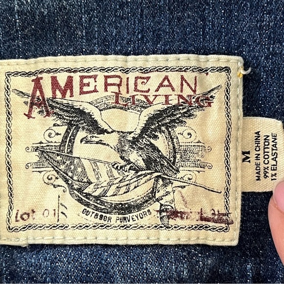 American Living Denim Jean Vest Bleach Splatter
Womens size Medium Streetwear - Picture 7 of 9